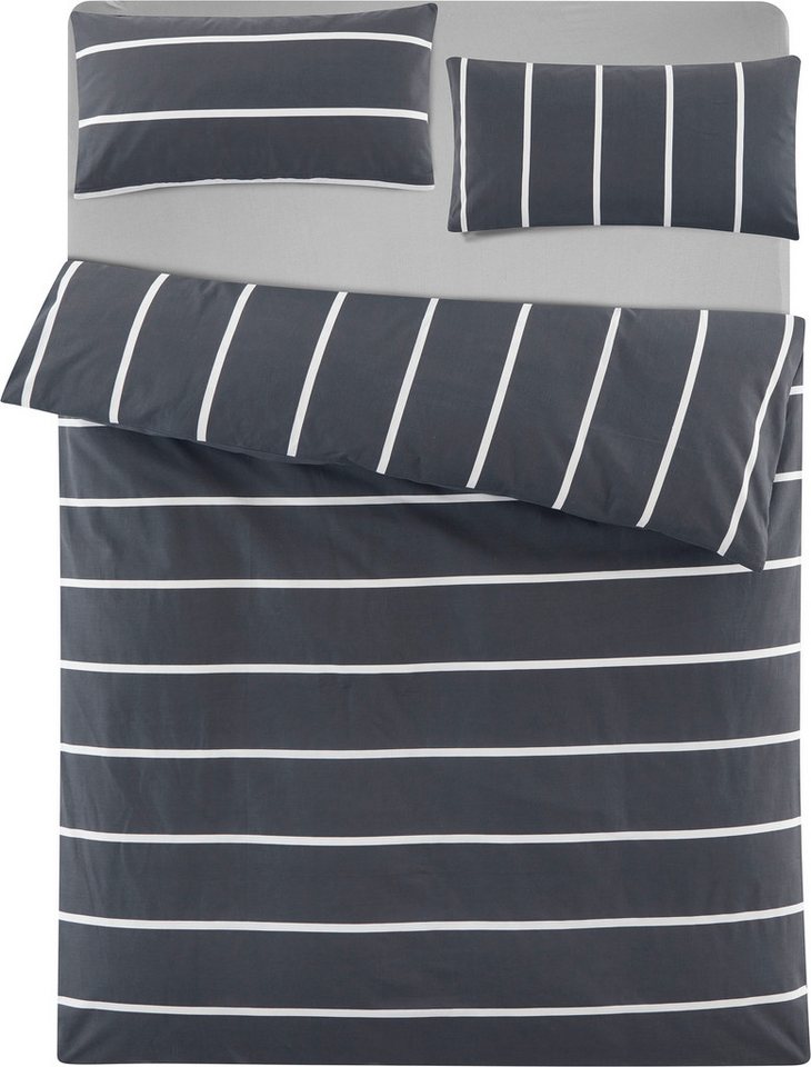 OTTO home Wendebettwäsche MIETTE, Renforcé, 2 teilig, mit modernen Streifen, Bettwäsche ab Gr. 135x200 cm erhältlich – Bild 2 von 5