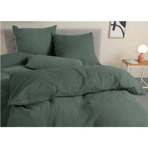OTTO home Wendebettwäsche Sari3 aus weichem Musselin, Musselin, Renforcé, 2 teilig, NEUHEIT: aus 100% Baumwolle in weichem Musselin, Rückseite Renforcé