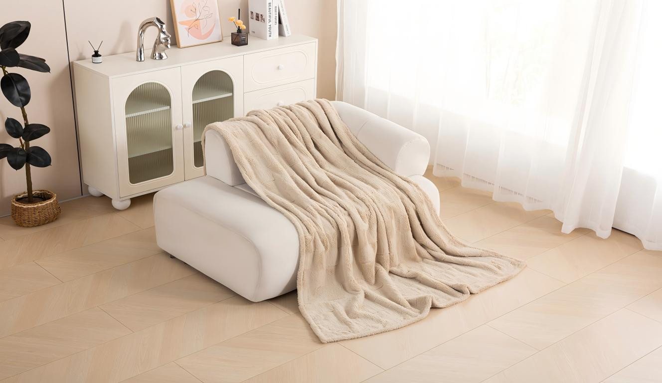 Wohndecke Cinnia, OTTO home, weich, modern, angenehm, wärmend, pflegeleicht, Decke, 630 g/m² – Bild 2 von 5