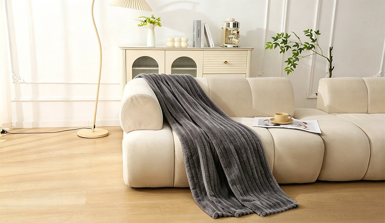 Wohndecke Millara, Kundenliebling, weiche & komfortable Tagesdecke, OTTO home, Kuscheldecke in Cord-Optik, 150x200 cm, Wohndecke, Sofadecke – Bild 4 von 5