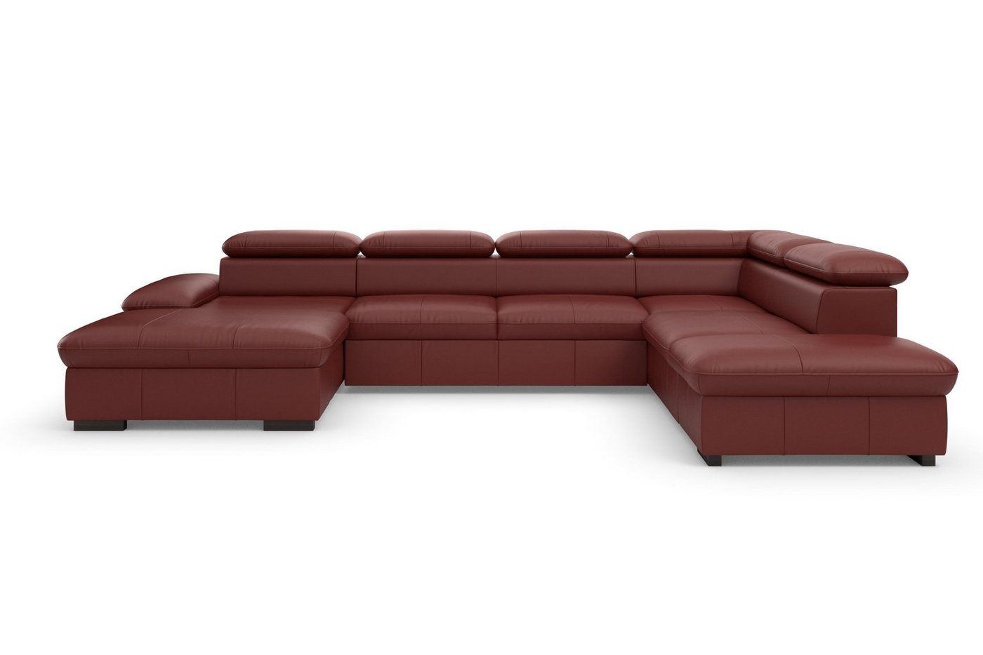 OTTO home Wohnlandschaft Alberto U-Form, B: 350 cm, mit Kopfteilverstellung, XXL-Sofa, optional mit Schlaffunktion, Couch mit Lederoption – Bild 2 von 5