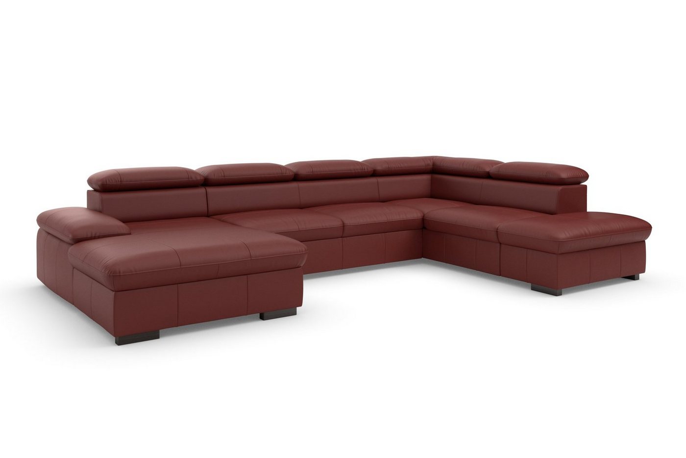 OTTO home Wohnlandschaft Alberto U-Form, B: 350 cm, mit Kopfteilverstellung, XXL-Sofa, optional mit Schlaffunktion, Couch mit Lederoption – Bild 3 von 5
