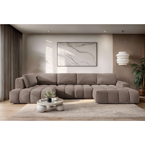 OTTO home Wohnlandschaft AZITA U-Form, Breite 363 cm - OTTO. Verlässliche Qualität., wahlweise als Schlafsofa mit Bettkasten, Bubble-Optik