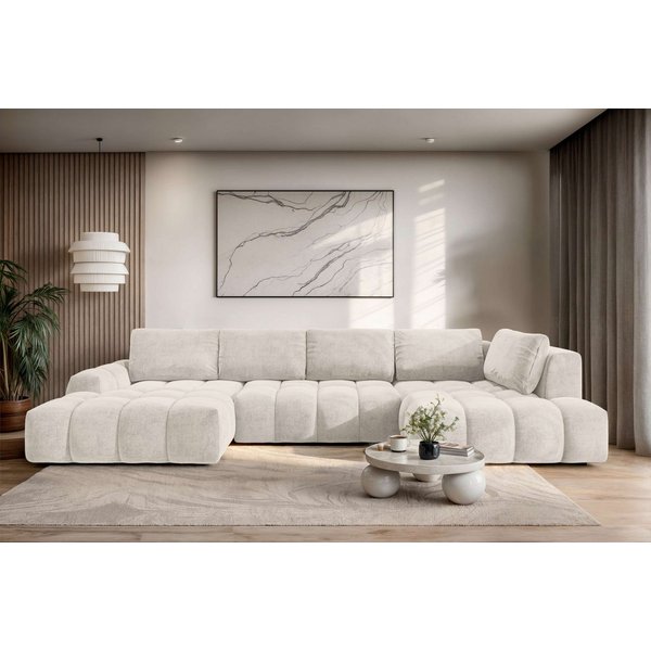 OTTO home Wohnlandschaft AZITA U-Form, Breite 363 cm - OTTO. Verlässliche Qualität., wahlweise als Schlafsofa mit Bettkasten, Bubble-Optik