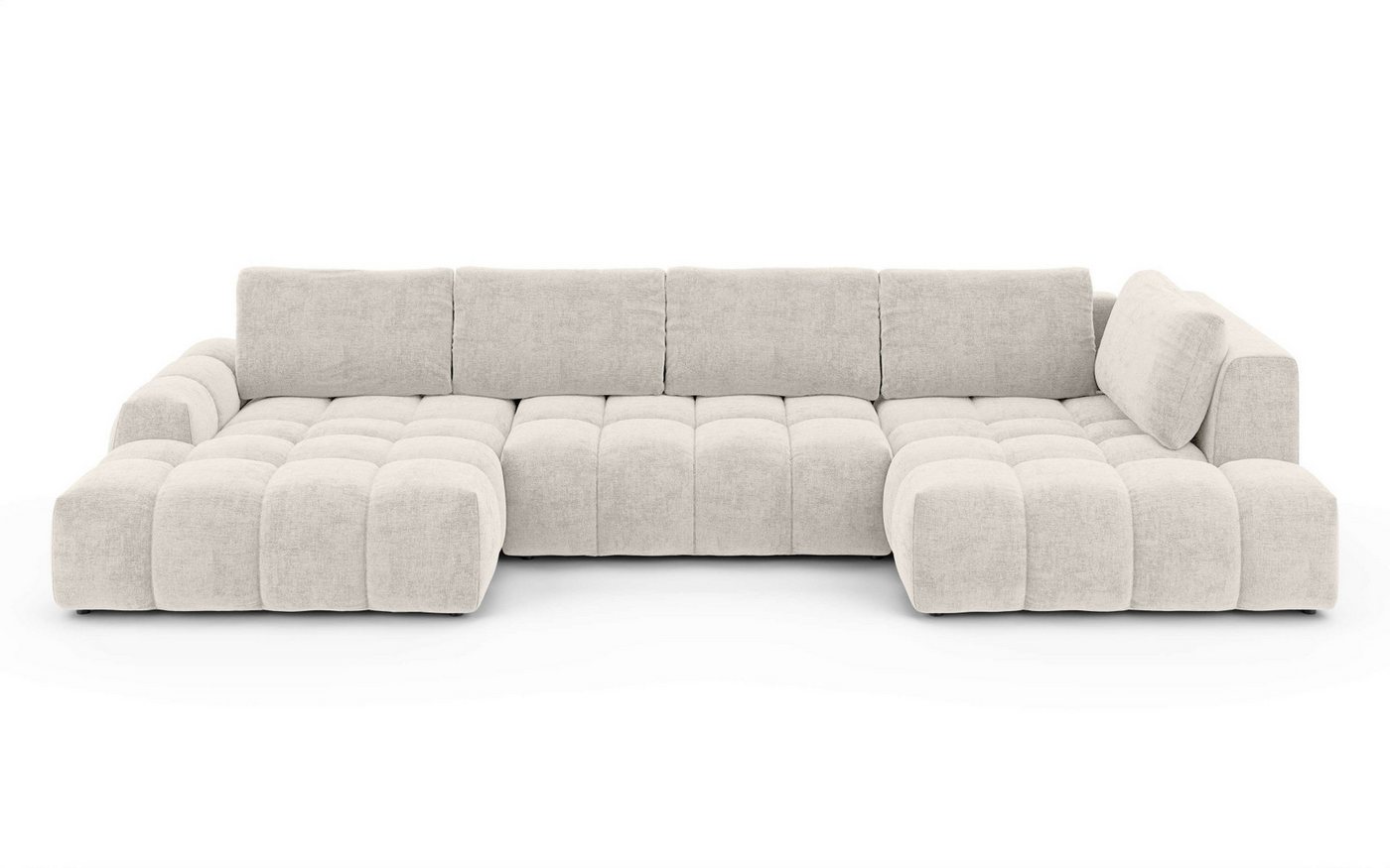 OTTO home Wohnlandschaft AZITA U-Form, Breite 363 cm - OTTO. Verlässliche Qualität., wahlweise als Schlafsofa mit Bettkasten, Bubble-Optik – Bild 2 von 5