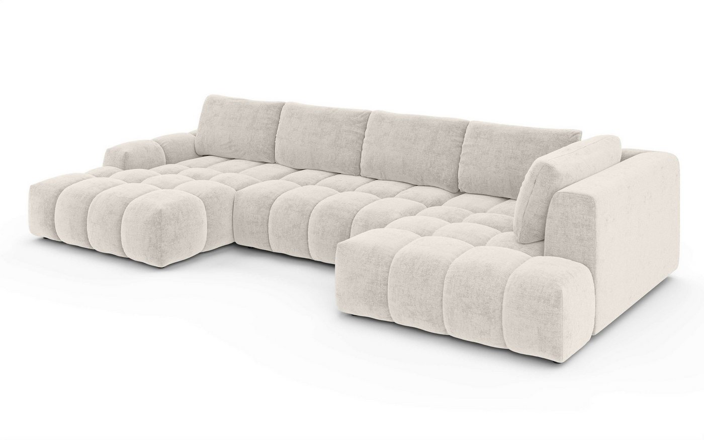 OTTO home Wohnlandschaft AZITA U-Form, Breite 363 cm - OTTO. Verlässliche Qualität., wahlweise als Schlafsofa mit Bettkasten, Bubble-Optik – Bild 5 von 5