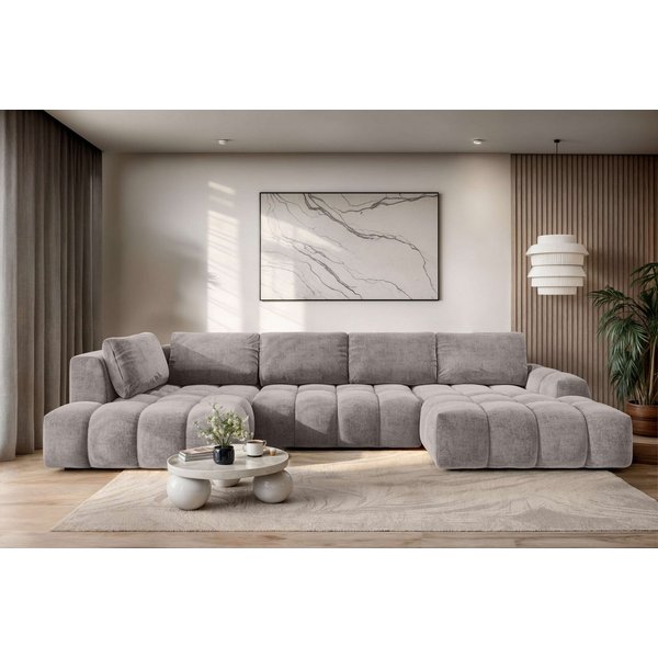 OTTO home Wohnlandschaft AZITA U-Form, Breite 363 cm - OTTO. Verlässliche Qualität., wahlweise als Schlafsofa mit Bettkasten, Bubble-Optik