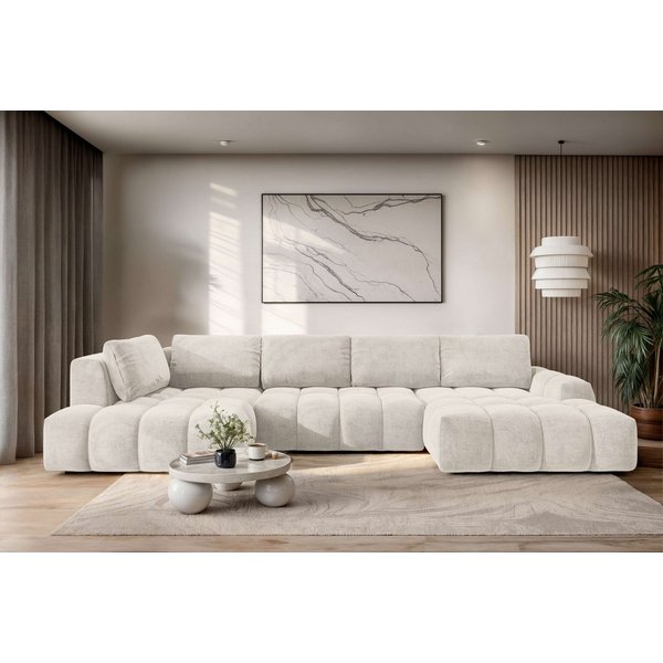 OTTO home Wohnlandschaft AZITA U-Form, Breite 363 cm - OTTO. Verlässliche Qualität., wahlweise als Schlafsofa mit Bettkasten, Bubble-Optik
