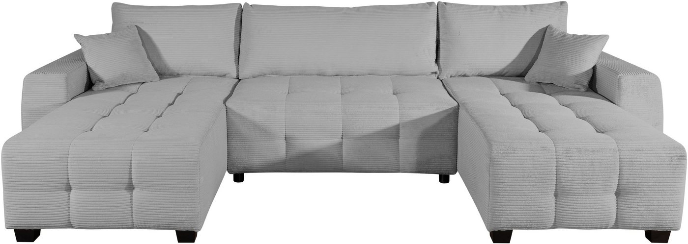 OTTO home Wohnlandschaft Bella U-Form, B: 314 cm, inkl. Schlaffunktion, auch in Cord, inkl. Bettkasten, Bonellfederkern, extra große Liegefläche: 269x135cm – Bild 2 von 5