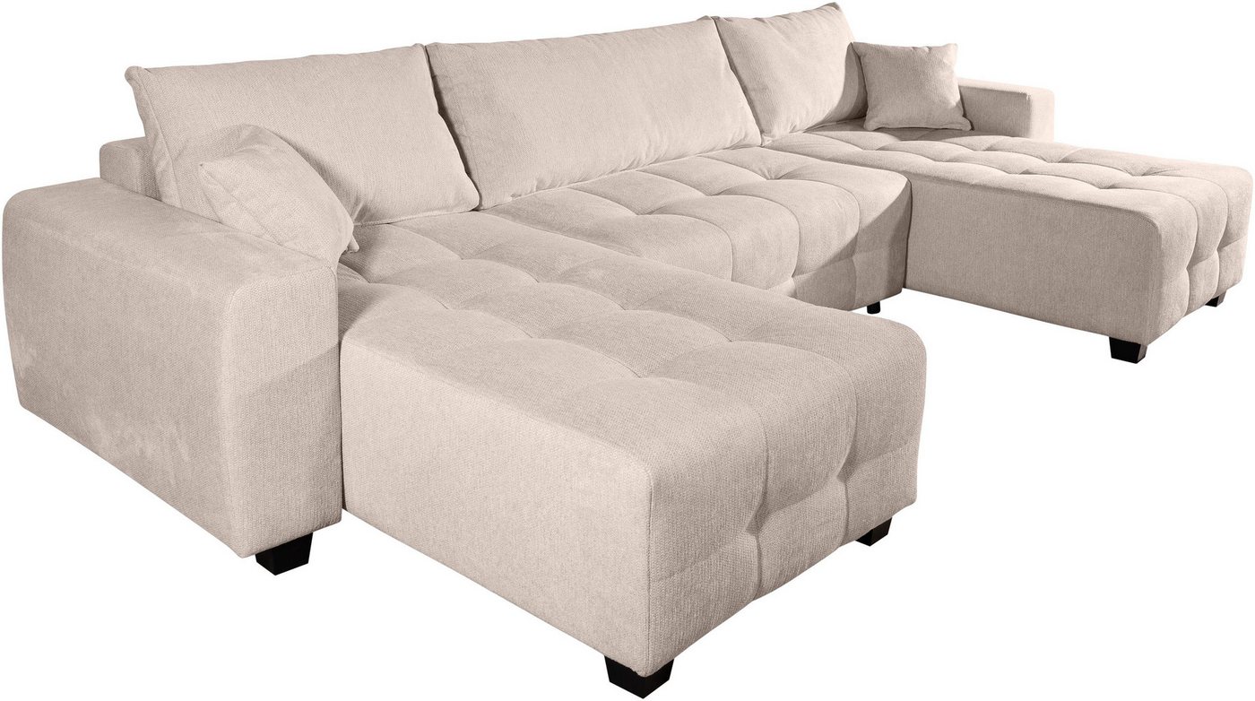 OTTO home Wohnlandschaft Bella U-Form, B: 314 cm, inkl. Schlaffunktion, auch in Cord, inkl. Bettkasten, Bonellfederkern, extra große Liegefläche: 269x135cm – Bild 5 von 5