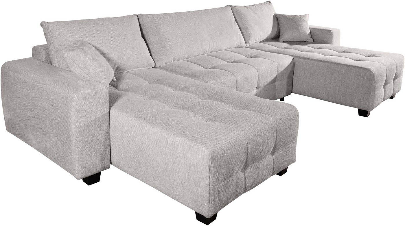OTTO home Wohnlandschaft Bella U-Form, B: 314 cm, inkl. Schlaffunktion, auch in Cord, inkl. Bettkasten, Bonellfederkern, extra große Liegefläche: 269x135cm – Bild 5 von 5