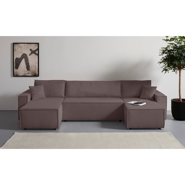 OTTO home Wohnlandschaft CASSI L-Form, 311cm - OTTO. Verlässliche Qualität., Schlaffunktion (133/270), Bettkasten, Cord, Unser Tiefpreis