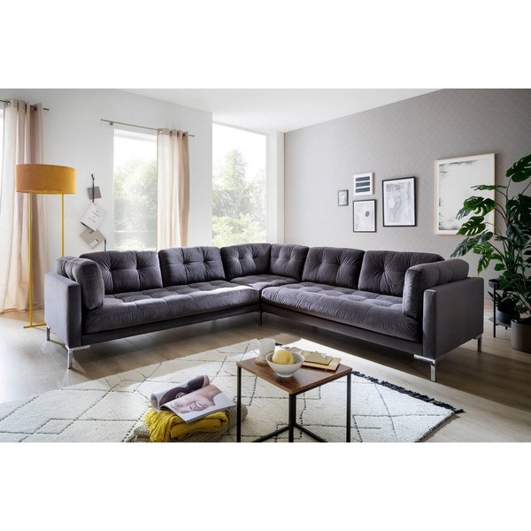 OTTO home Wohnlandschaft Landau U-Form, in Cord-Stoff mit Metallfuß