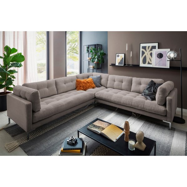 OTTO home Wohnlandschaft Landau U-Form, in Cord-Stoff mit Metallfuß