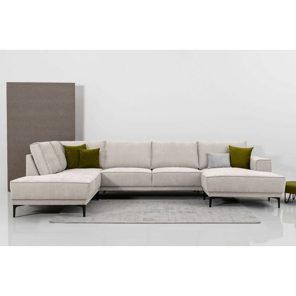 OTTO home Wohnlandschaft OLAND Struktur fein U-Form, XXL, B: 345 cm, Skandi-Design