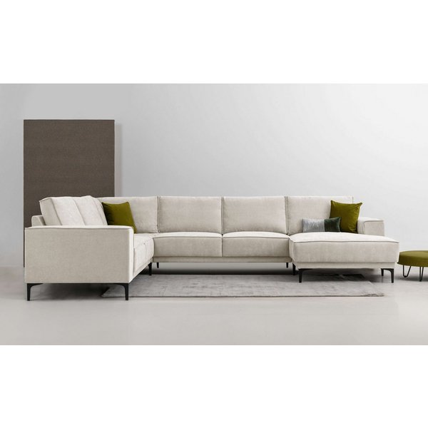 OTTO home Wohnlandschaft OLAND Struktur fein U-Form, XXL, B: 342 cm, Skandi-Design