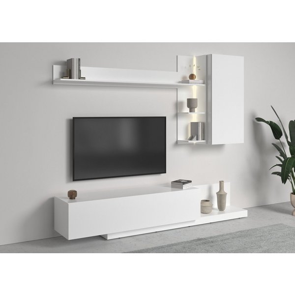 OTTO home Wohnwand BRISTOL, (4-teilig), inkl. Beleuchtung
