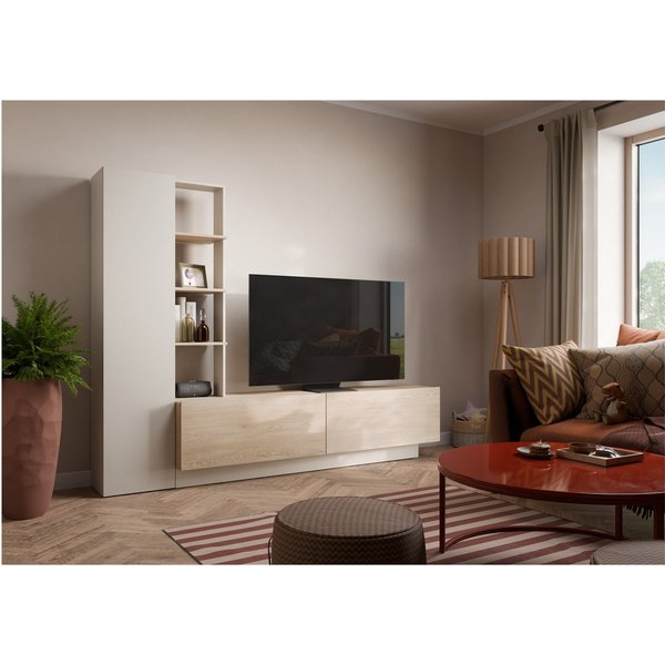 OTTO home Wohnwand Roda, moderne Wohnwand, Komplett-Set, Breite 230 cm, grifflose Design