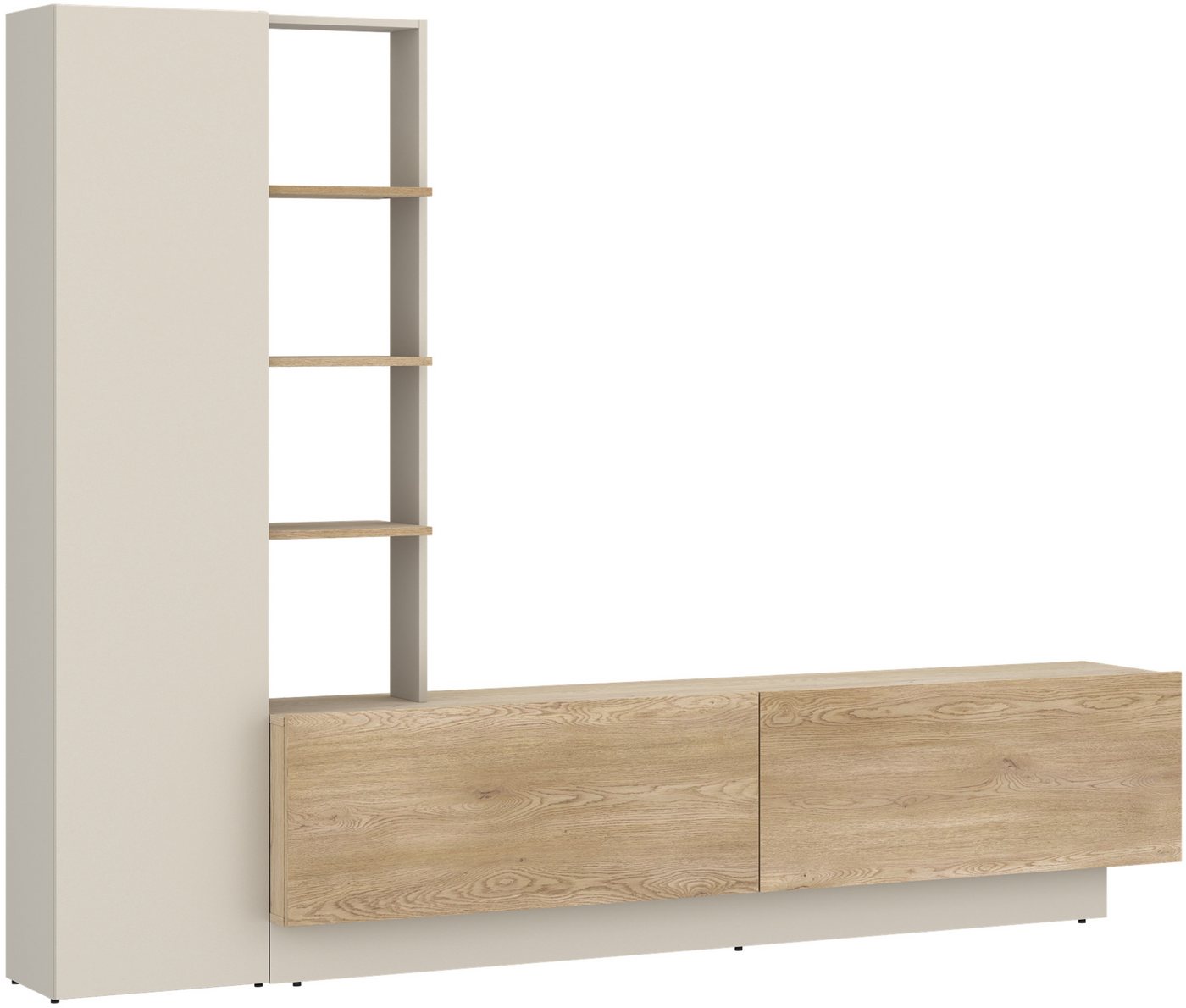 OTTO home Wohnwand Roda, moderne Wohnwand, Komplett-Set, Breite 230 cm, grifflose Design – Bild 2 von 5