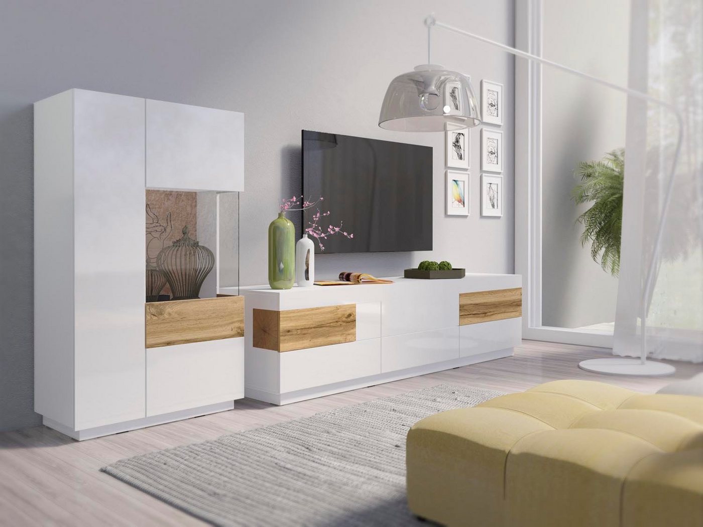 OTTO home Wohnwand Silke, (Set, 2-St), (2-tlg) – Bild 3 von 5