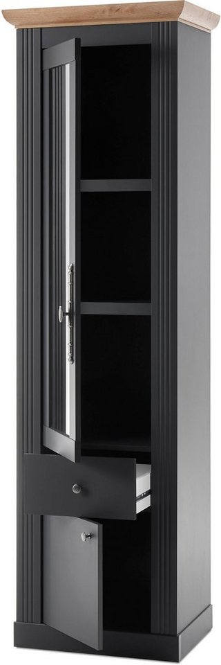 OTTO home Wohnwand Westminster, Anbauwand im Landhausstil, Komplettset, Wohnzimmer-Set, (Set, 4-St), enthält Regal, Vitrine, Lowboard und Wandregal, in 2 Farben – Bild 5 von 5