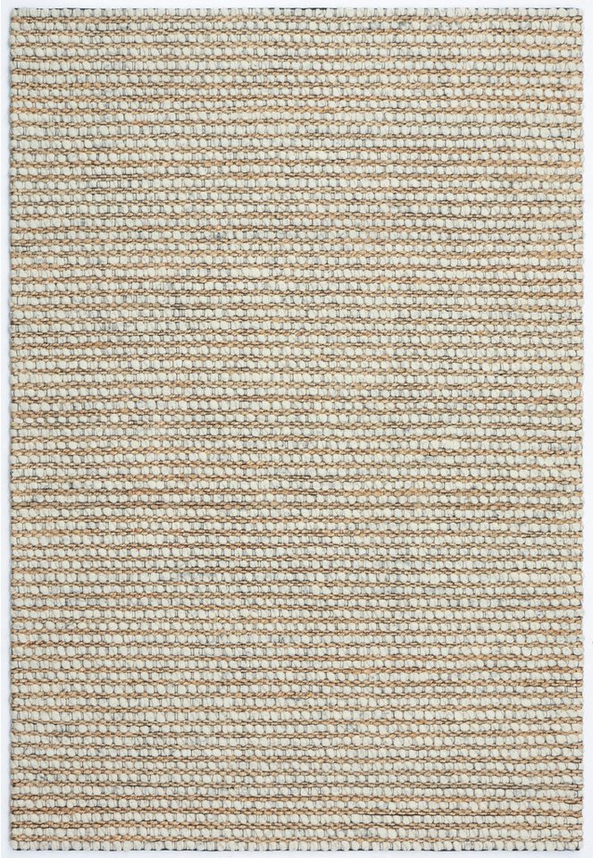 OTTO home Wollteppich Leevy, Wolle und Jute, handgewebt, Handweb Teppiche, rechteckig, Höhe: 25 mm, schöne Streifenoptik, Wohnzimmer, Schlafzimmer, Esszimmer – Bild 3 von 5