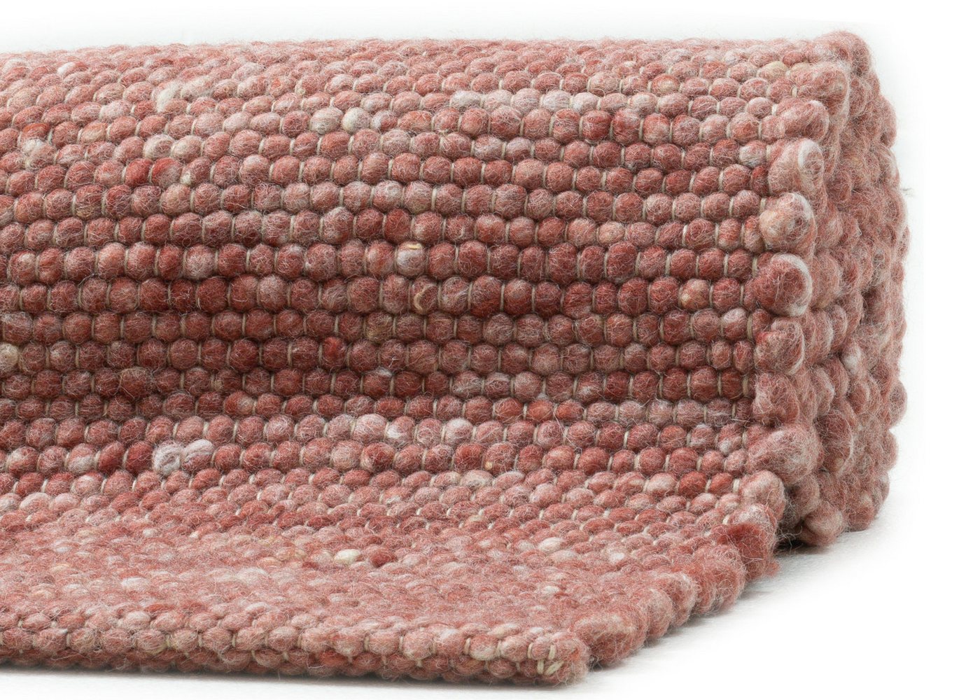 OTTO home Wollteppich Pirker, handgewebt, rechteckig, Höhe: 12 mm, Handwebteppich, meliert, reine Wolle, Wendeteppich, Scandi, Wohnzimmer – Bild 5 von 5