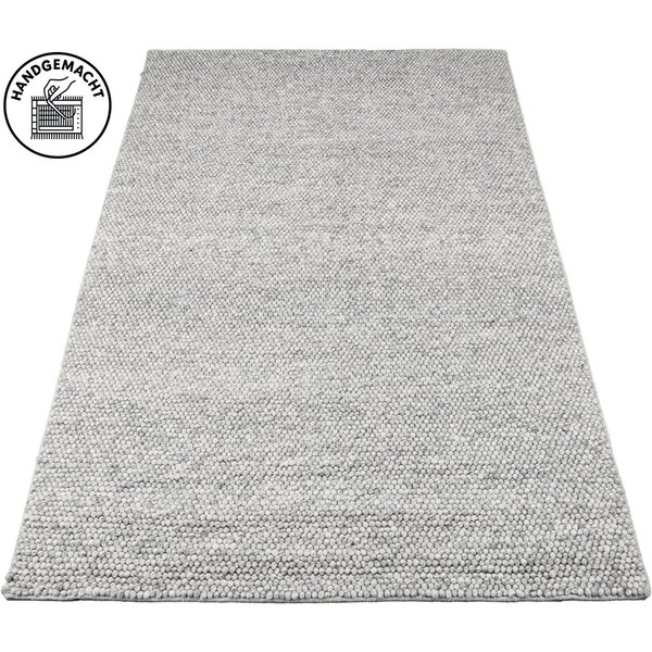 OTTO home Wollteppich Wolly, Wolle, in Standard und Premium Qualität, rechteckig, Höhe: 14 mm, handgewebt, Handweb Teppiche, Skandi, Wohnzimmer, Schlafzimmer