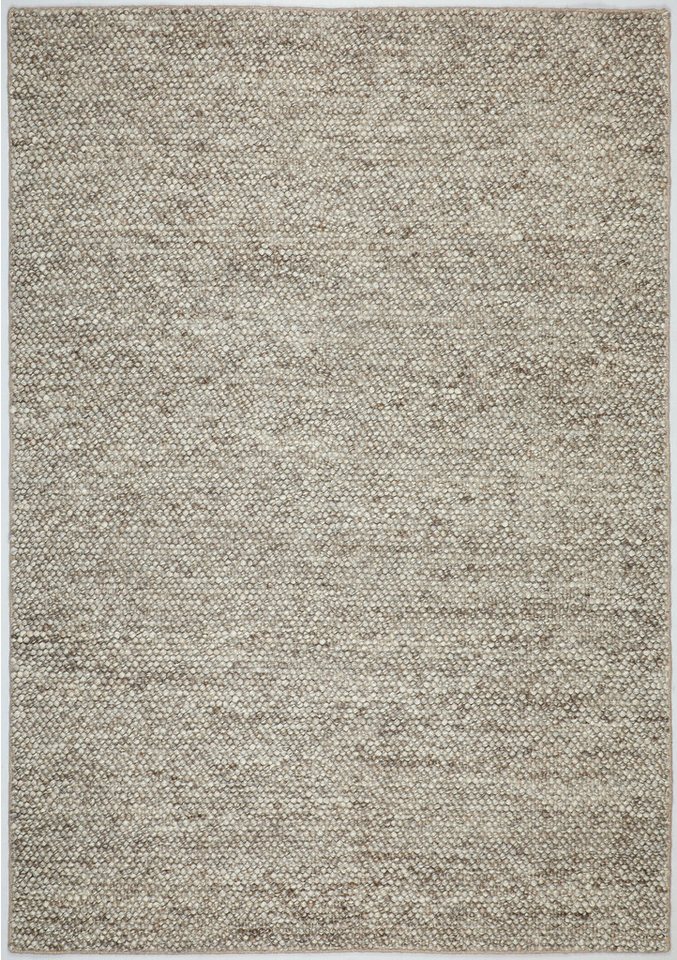 OTTO home Wollteppich Wolly, Wolle, in Standard und Premium Qualität, rechteckig, Höhe: 14 mm, handgewebt, Handweb Teppiche, Skandi, Wohnzimmer, Schlafzimmer – Bild 4 von 5