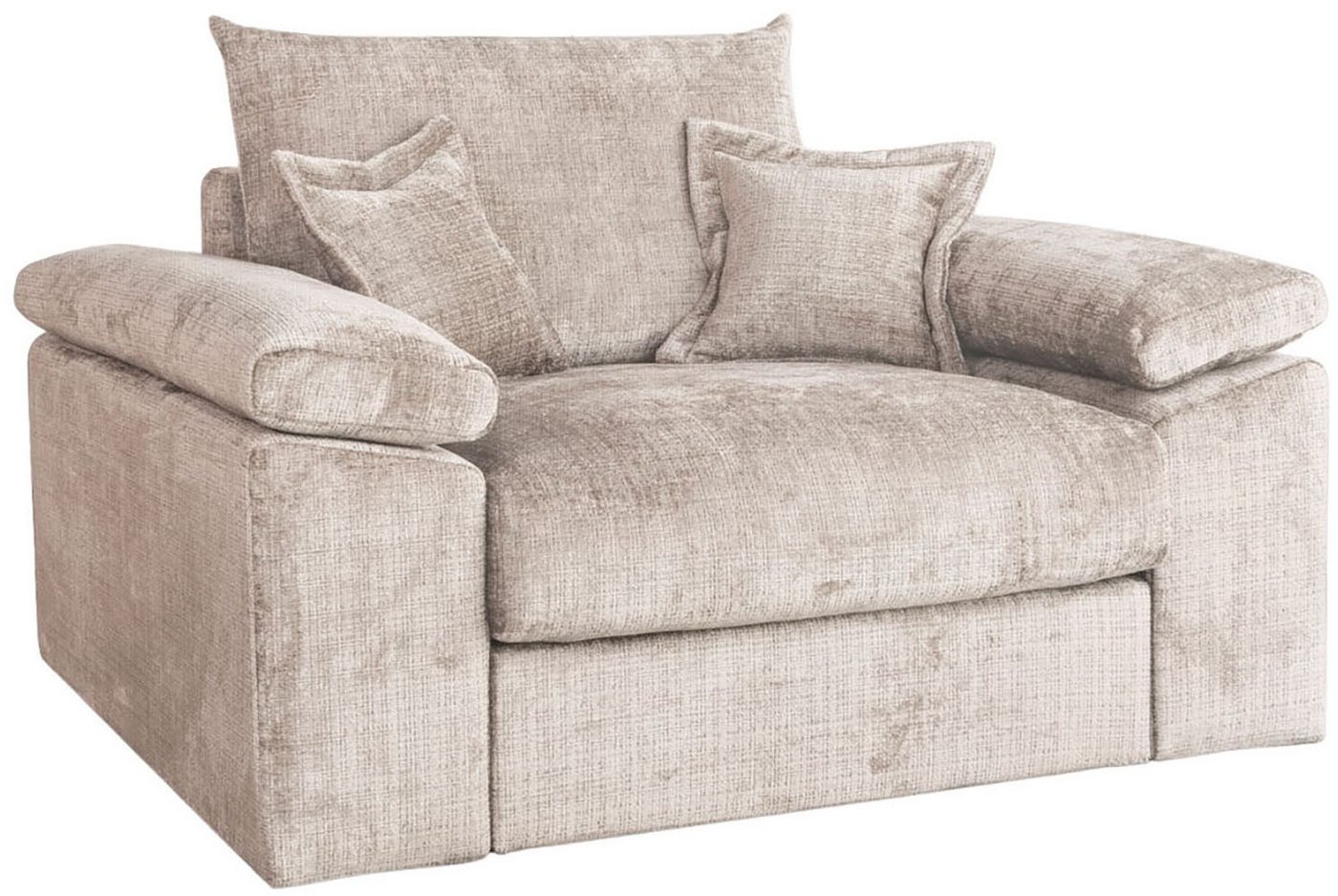 OTTO home XXL-Sessel Soft&Cosy, B: 151 cm - OTTO. Verlässliche Qualität., Mega-Sessel, Cord oder Chenille-Struktur, mit 2 Zierkissen – Bild 3 von 5