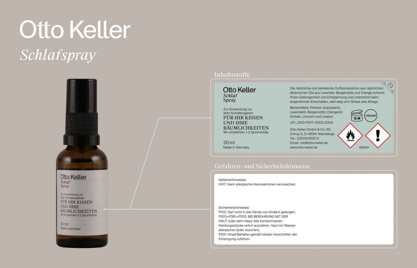 Otto Keller Gänsedaunenbettdecke Bella, Bettdecken für Sommer oder Winter, Decke, Downpass, Füllung: 90% Gänsedaunen, 10% Federn, Bezug: 100% Baumwolle, Bettdec – Bild 2 von 5