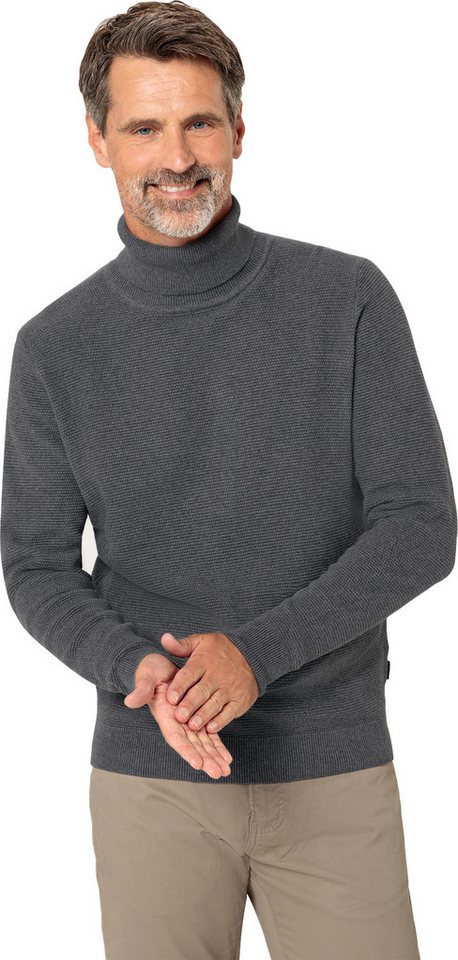 Otto Kern Rollkragenpullover Edle Reiskornstruktur – Bild 3 von 5