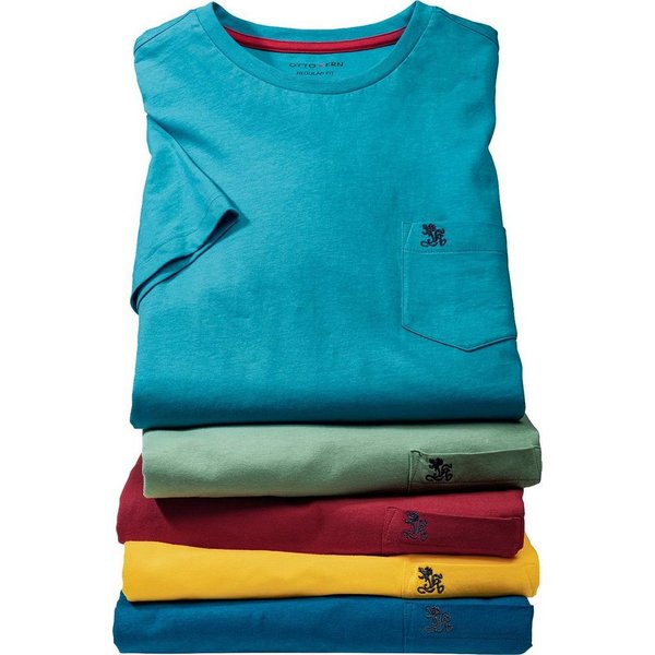 Otto Kern T-Shirt (Packung, 5er-Pack) formstabile, farbsatte Qualität