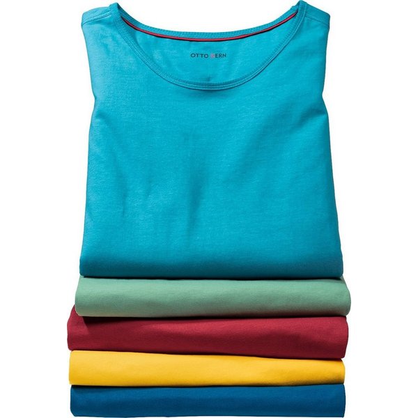 Otto Kern Tanktop (Packung, 5er-Pack) formstabile, farbsatte Qualität, aus 100% Baumwolle