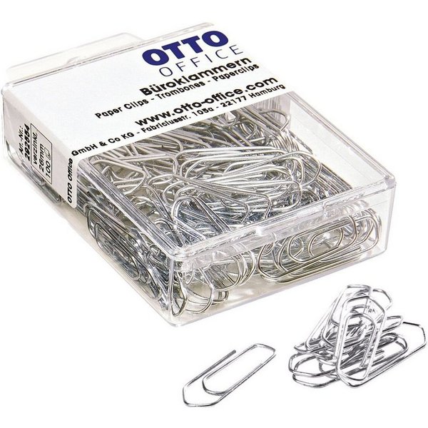 Otto Office Büroklammer, 26 mm, verzinkt, eckig