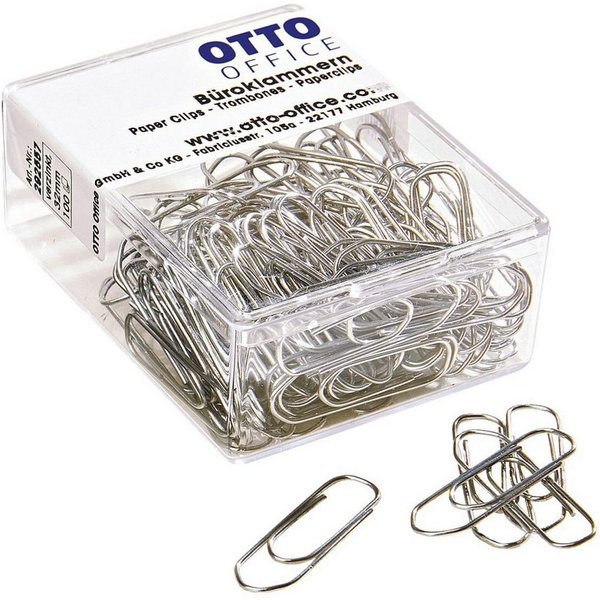 Otto Office Büroklammer, 32 mm, verzinkt, eckig