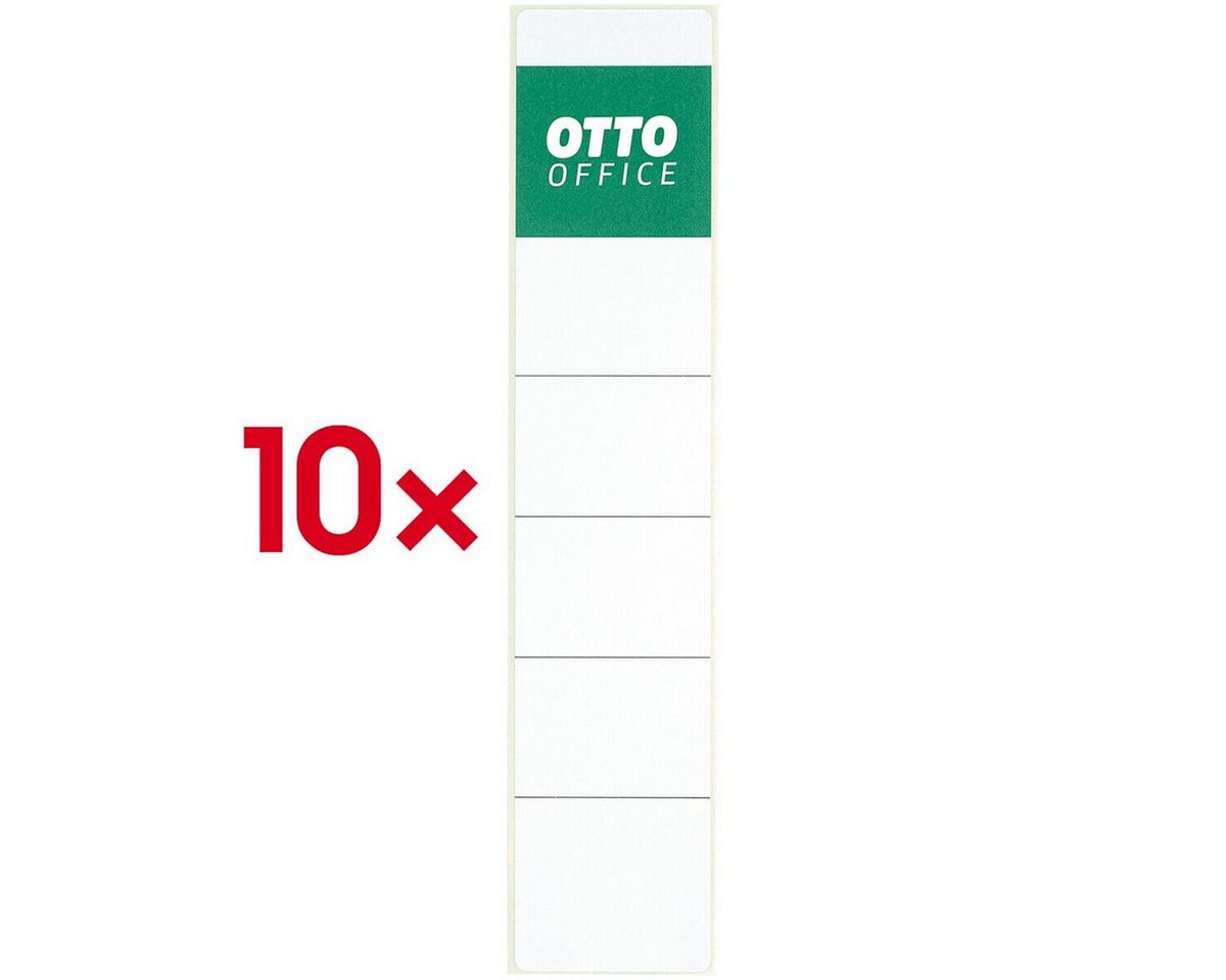Otto Office Etiketten, für Ordner, 10 Stück, 39x192 mm, selbstklebend – Bild 2 von 2