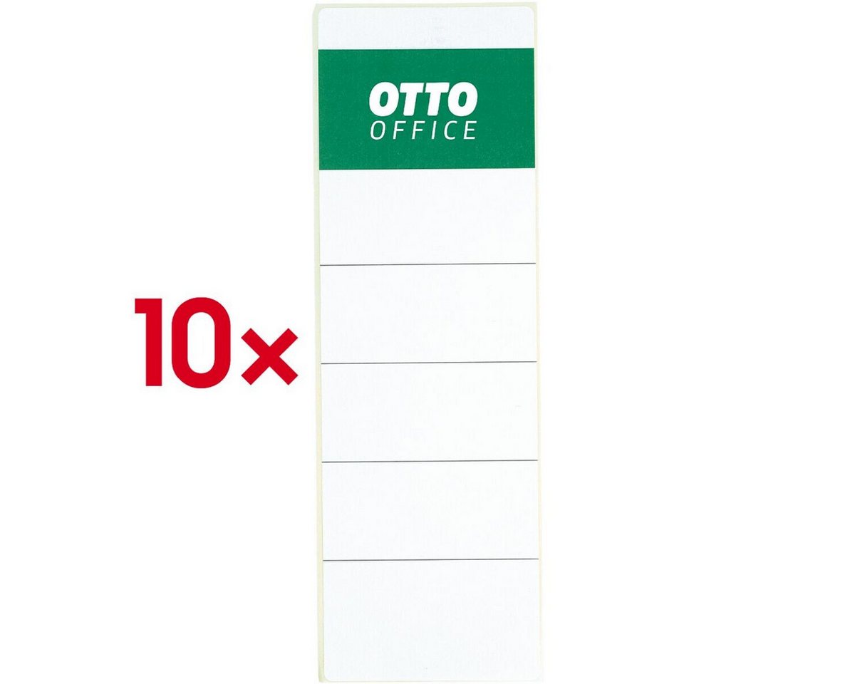 Otto Office Etiketten, für Ordner, 10 Stück, 62x192 mm, selbstklebend – Bild 2 von 2