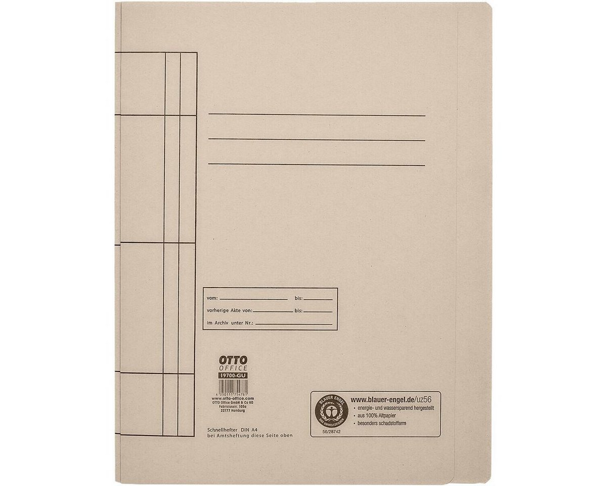 Otto Office Hefter, aus Recyclingkarton, Format DIN A4, bis 250 Blatt – Bild 2 von 4