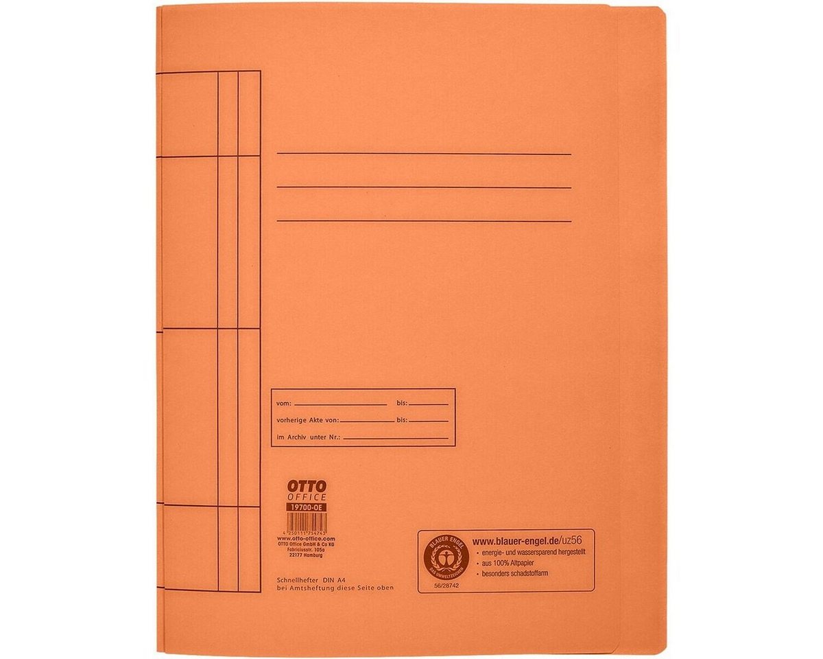 Otto Office Hefter, aus Recyclingkarton, Format DIN A4, bis 250 Blatt – Bild 2 von 4