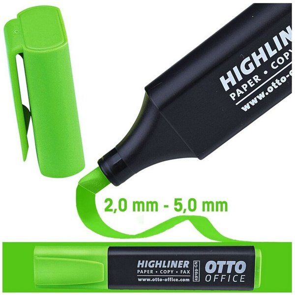 Otto Office Marker Highliner, (1-tlg), Textmarker mit Keilspitze