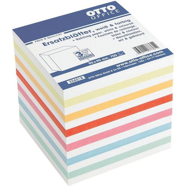 Otto Office Notizzettel, 90x90 mm, 700 Blatt, lose