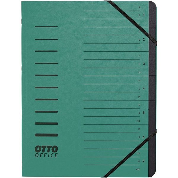 Otto Office Organisationsmappe Standard, Sammelmappe mit 7 Fächern, DIN A4
