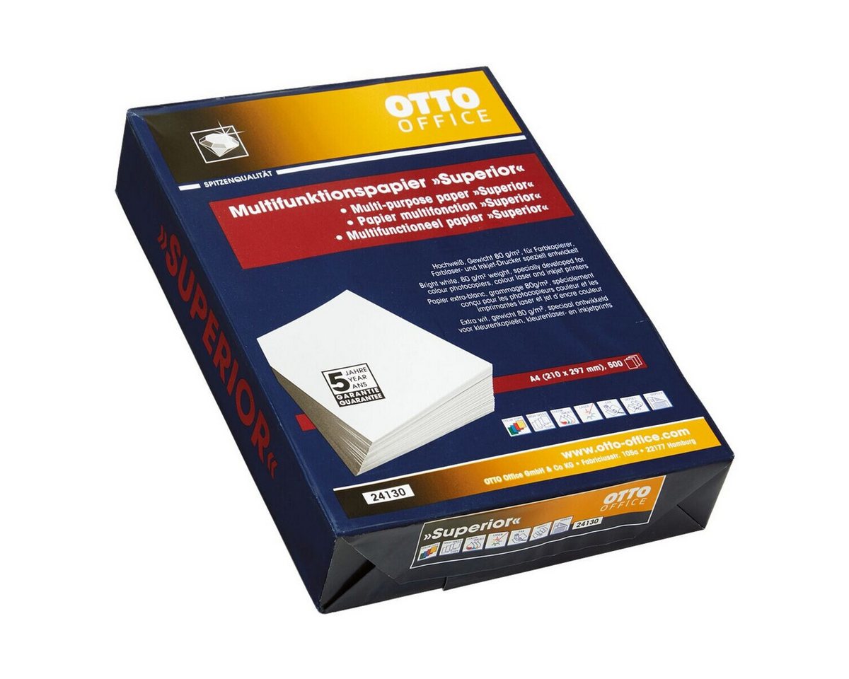 Otto Office Premium Druckerpapier Superior, Format DIN A4, 80 g/m², 170 CIE – Bild 2 von 2
