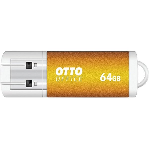 Otto Office Premium USB-Stick (Lesegeschwindigkeit 17 MB/s, mit Verschlusskappe und Schlüsselanhänger-Öse)