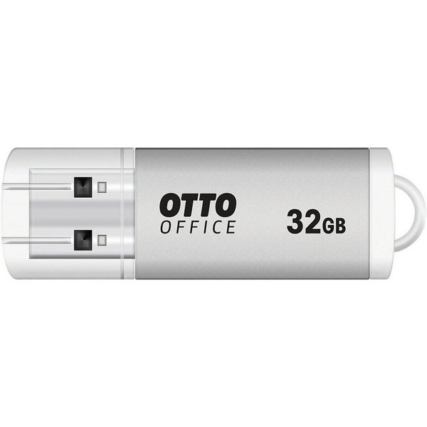 Otto Office Premium USB-Stick (Lesegeschwindigkeit 17 MB/s, mit Verschlusskappe und Schlüsselanhänger-Öse)