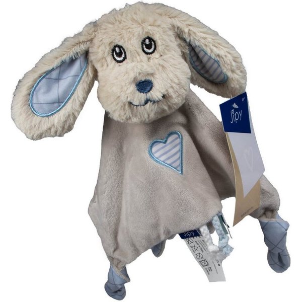 Otto Simon Lernspielzeug Schmusetuch mit Rassel, Baby Schnuffeltuch, blau, mit Rassel