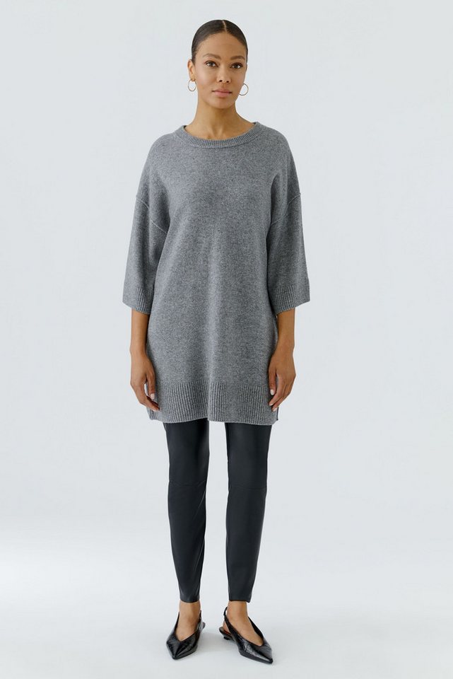 Oui Rundhalspullover Oversized geschnitten Rundhals – Bild 2 von 5