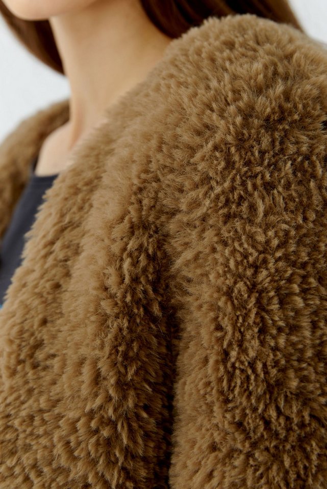 Oui Strickjacke Lässig geschnitten Rundhals – Bild 4 von 5