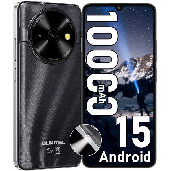 OUKITEL C59 Android 15 Smartphone (17,48 cm/6.88 Zoll, 128 GB Speicherplatz, 13 MP Kamera, 10000mAh, 16GB RAM 128GB ROM, 6,88 Zoll HD+, GPS, 4G Dual SIM)